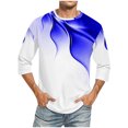 thumbnail image 1 of Qiopertar Liquidation à Moins de 5$ Hommes Imprimé Col Rond Mode Décontractée Manches Courtes Blouses Chemises en Liquidation Accès Anticipé Offres, 1 of 4