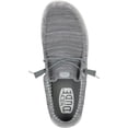 thumbnail image 3 of HEYDUDE Men Wally Stretch Sox Wide Lace-Up Moccasins Gray, 11, 3 of 6