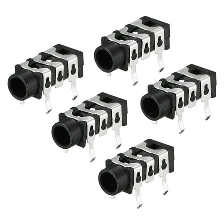 3.5 mm Audio Jack Connector PCB Mount Female Socket 5Pin PJ-313 5pcs