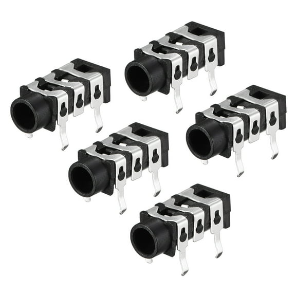 3.5 mm Audio Jack Connector PCB Mount Female Socket 5Pin PJ-313 5pcs