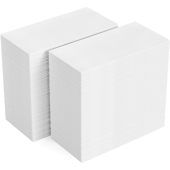 200 Disposable Bathroom Napkins, Linen-Feel Paper Guest Towels, Soft and Absorbent Paper Hand Towels Party Napkins for Bathroom, Kitchen, Dinner, or Event, White, 12" x 17"