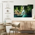 thumbnail image 4 of Elephant Stock Thailand Long Boat Wall Art - Horizontal Canvas Wall Art - Living Room Wall Decor - Beach Canvas - Teal And Green Decor - 48" x 32", 4 of 4