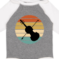 thumbnail image 4 of Inktastic Violin Music Retro Sunset Boys or Girls Long Sleeve Baby Bodysuit, 4 of 5