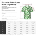 thumbnail image 5 of Disketp Green Leaves Hawaiian Shirts for Men,Mens Casual Short Sleeve Button Down Shirts Beach Shirt,3X-Large, 5 of 7