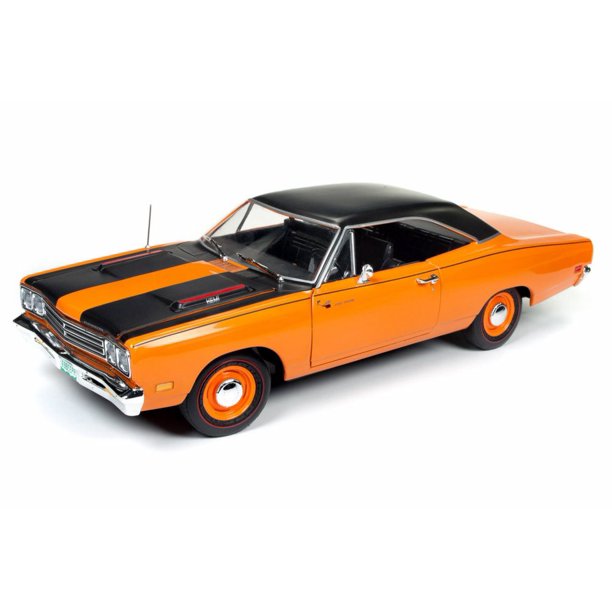 1969 Plymouth Road Runner Hard Top Omaha Orange Auto World Amm1131 1 18 Scale Diecast Model Toy Car Walmart Com Walmart Com