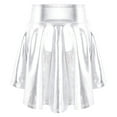 thumbnail image 3 of DPOIS Kids Girls Shiny Metallic Ballet Dance Mini Skirts, 3 of 4