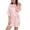 Pink, variant on Lovskoo Women's 2024 Satin Robe Valentines Sleepwear for Women Kimono Bathrobe Short Ruffle Belted Robes Bridesmaids Sleepwear Watermelon Red
