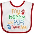 thumbnail image 3 of Inktastic Nanny and Pops Love Me Grandkids Boys or Girls Baby Bib, 3 of 4