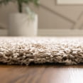 thumbnail image 4 of Rugs.com Solid Shag Collection Rug – 7' x 10' Taupe Shag Rug Perfect For Bedrooms, Dining Rooms, Living Rooms, 4 of 9