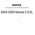 thumbnail image 2 of Transit Auto Rear Coated Disc Brake Rotors and Semi-Metallic Pads Kit for Car 2004-2005 Mazda 3 2.0L KGS-101340, 2 of 11