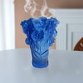 thumbnail image 4 of Jarrón artístico, decoración floral, recipiente para arreglos florales, elegantes y decorativos. Azul, 4 of 8