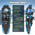 thumbnail image 5 of Topcobe 21 Inch Lightweight Terrain Snowshoes with Flexible Pivot System, Snowshoes for Men Women Youth Kids, 5 of 8