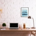 thumbnail image 2 of Stupell Industries Water Inspired Blue Grey Ombre Abstract Lines Framed Wall Art Design by Grace Popp, 16" x 20", Black Framed, 2 of 8