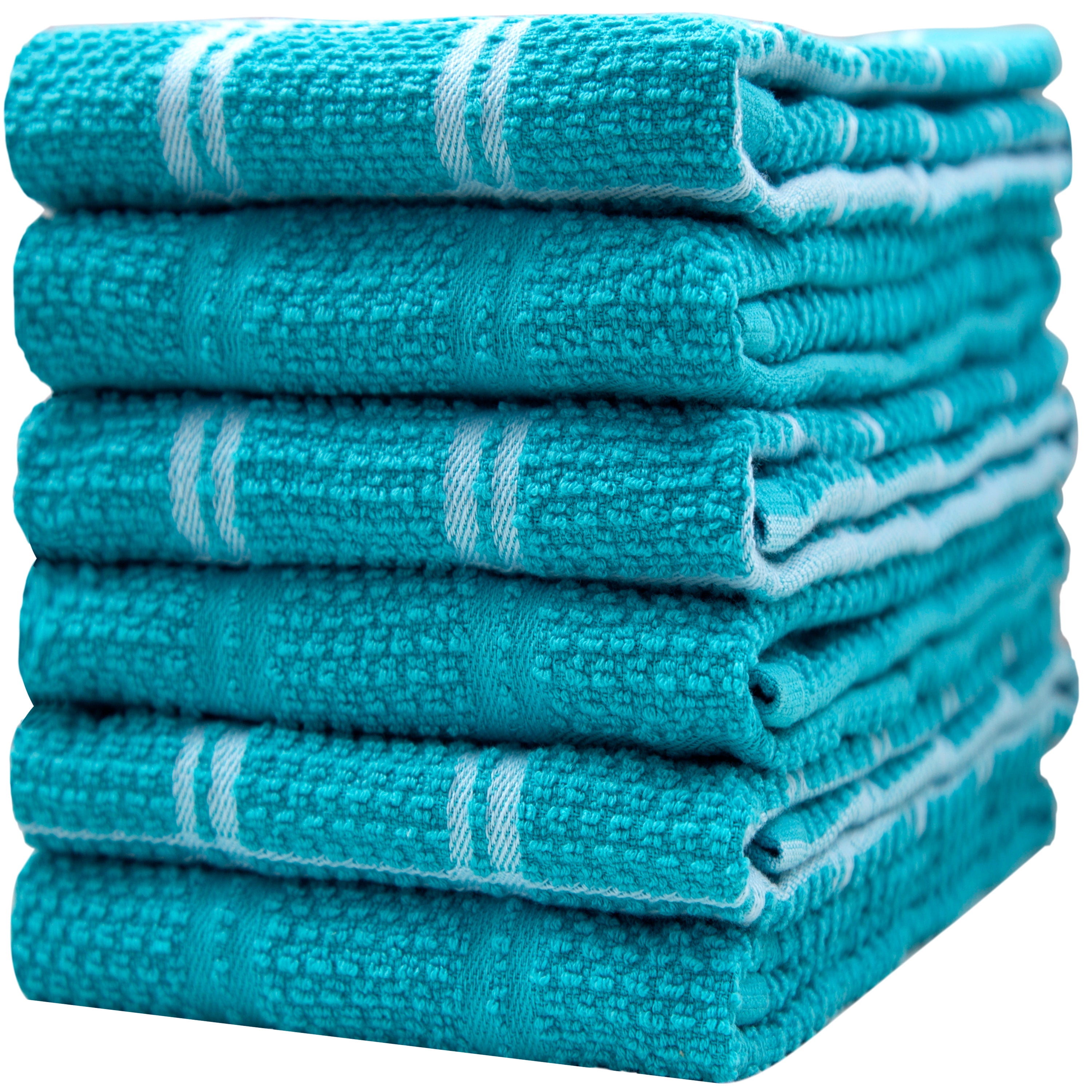 Premium Kitchen Towels (16”x 28”, 6 Pack) – Large Cotton Kitchen Hand ...