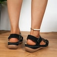 thumbnail image 6 of Tdoqot Wedge Sandals for Women- Dressy Summer Arch Support Comfy Womens Sandals Black Size 5.5, 6 of 7