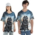 thumbnail image 4 of Hello Winter Newfoundland Welcome Snowy Night Watercolor Vintage All Over Print 3D Baseball Shirt Newfie Dog Lover Gifts Softball Sport - 01011, 4 of 6