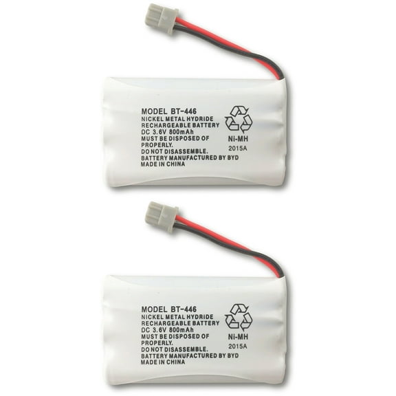 Uniden BT446 Rechargeable Phone Battery 3.6V 800mAh (Pack of 2)