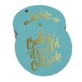 thumbnail image 1 of Inkdotpot Real Gold Foil Baby It's Cold Outside Baby Shower Tags Favor Hang Paper Tags 100 Pieces, 1 of 6