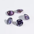 thumbnail image 3 of Loose Moissanite Stones Dark Purple VVS1/FL Clarity Lab Diamonds Round Cut Gemstones for Jewelry Making with Certificate, 3 of 7
