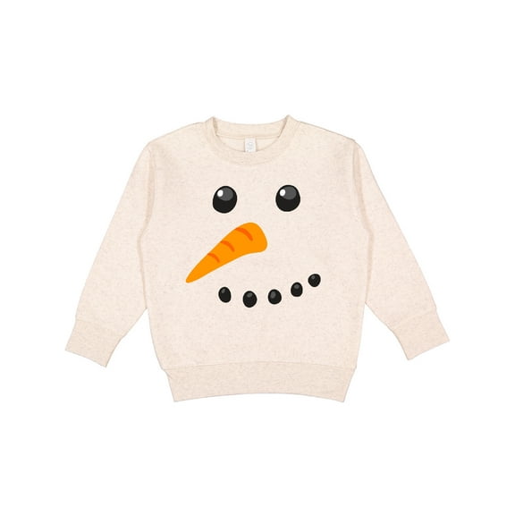 Inktastic Snowman Face Toddler Sweatshirt