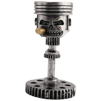 Carving Piston Skull Face Realistic Skull Sculpture Man Statue Office Home Table Gifts Halloween