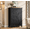 Black, variant on Frmobepts Farmhouse 5 Drawer Dresser with Barn Door, Adjustable Storage Cabinet for Bedroom Living Room, Black