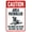Warning Sign 1, variant on Caution Area Patrolled by A Goldendoodle Dog Sign, 8"x12" Metal Tin Funny Decor, Best Farmhouse Gift for Home Bathroom Bar Garden Terrace