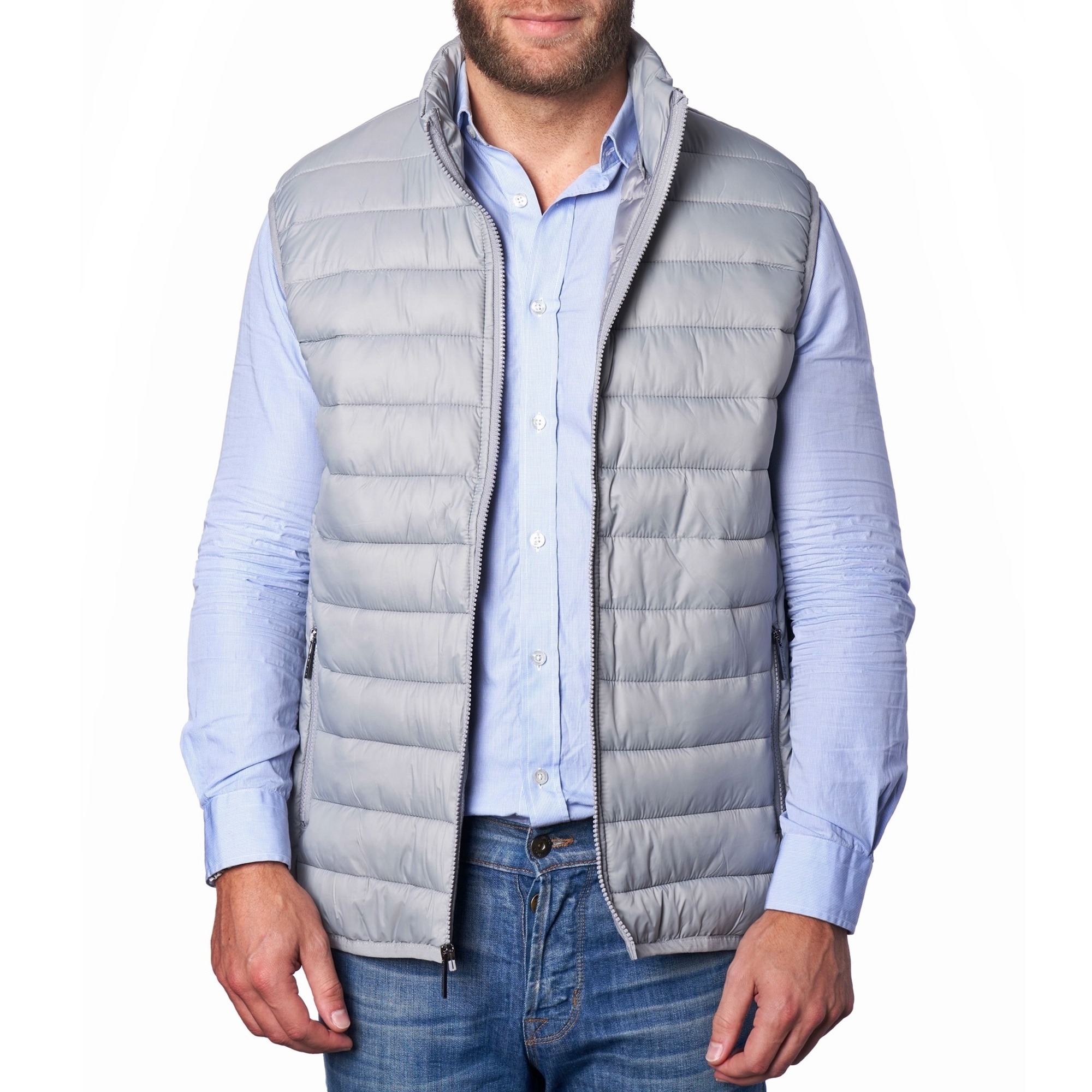Alpine Swiss Mens Down Alternative Vest Jacket Lightweight Packable Puffer Vest - image 5 of 7