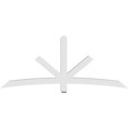 thumbnail image 4 of 84"W x 35"H x 4"D x 4"F, 10/12 Pitch, Alberta Architectural Grade PVC Gable Bracket, 4 of 8