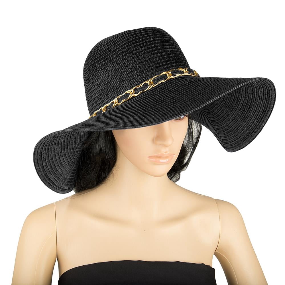 AERUSI Mrs Wickman Straw Floppy Hat [One Size Fits Most]