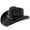 1-Black706, variant on XIAOCHA Emblem Accent Straw Cowboy Hat for Men Shapeable Brim Outdoor Rodeo Cowgirlhat Horse Riding Western Hat,Beige