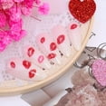 thumbnail image 4 of Exprimidor de uñas Sutaozhi para San Valentín, labios largos de color rojo almendra, 24 unidades, 4 of 7