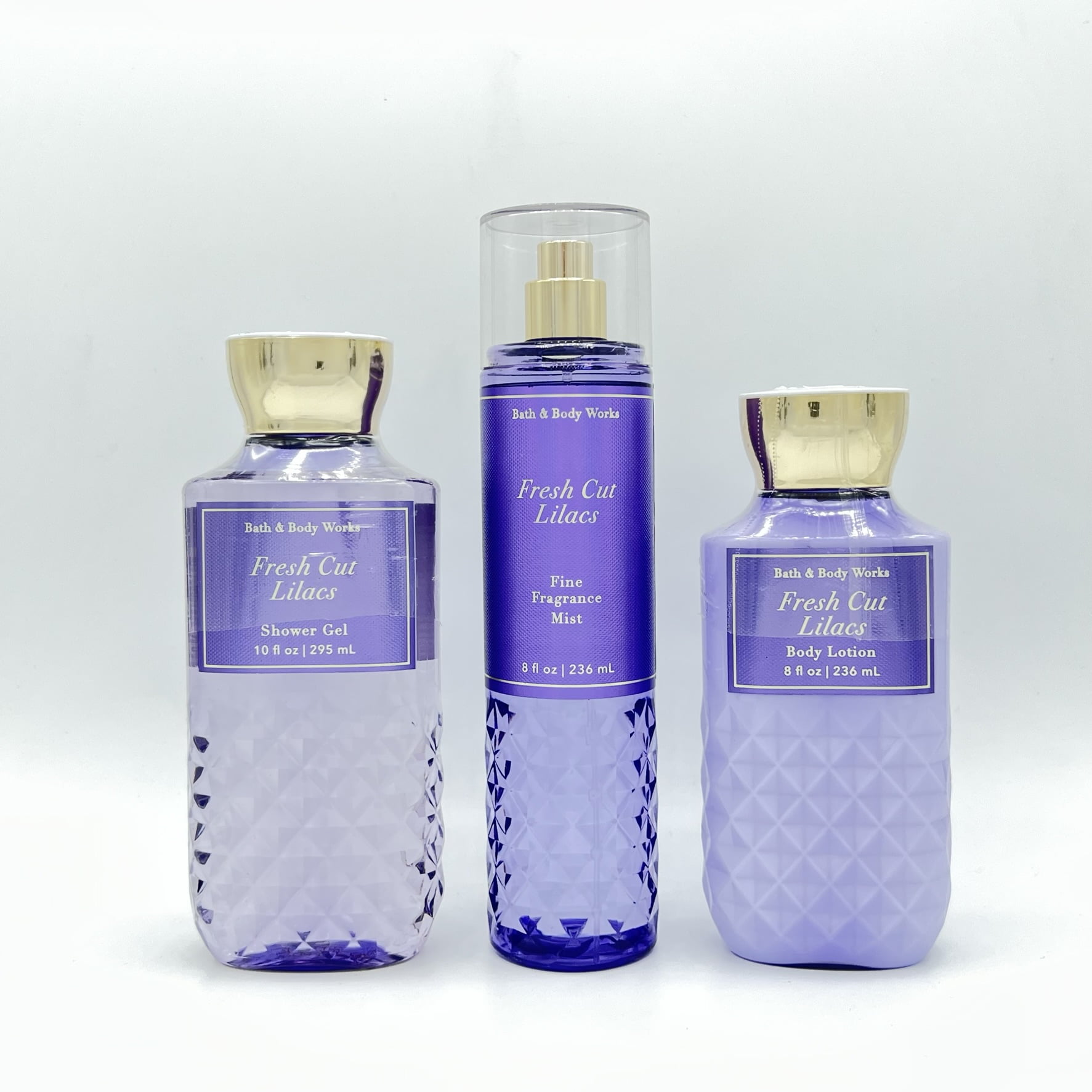 Bath & Body Works Fresh Cut Lilacs 10oz Shower Gel, 8oz Fine Fragrance