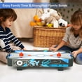 thumbnail image 7 of RayChee 32in Table Top Air Hockey Table for Kids and Adults, Portable Mini Tabletop Air Hockey Game for Game Room, Living Room w/ Powerful Air, 2 Pushers & 2 Air Hockey Pucks, 7 of 7