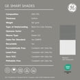 thumbnail image 6 of GE Smart Shade, Motorized Window Blind with Matter & Remote Control, Black Hardware, Translucent Grey Fabric, Quiet Operation, 24” Width, Adjustable Length, 1 Shade, 6 of 12