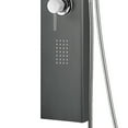 thumbnail image 2 of AquaNiche 8-in Rain Showerhead Showerspa with 4-Body Jets Built-in Niche and Handshower Gun Metal Black, 2 of 6
