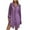 Purples, variant on LLYwey Cocktail Dresses for Women 2024 Fashion Summer Button Casual Solid V-Neck Long Sleeve Dress New Midi Dresses Brown L