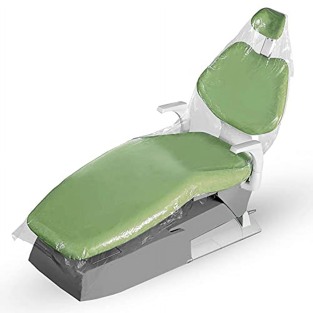 Dental Chair Covers - Clear Plastic Full Chair Sleeves 29" X 80", 125 Pack, Premium