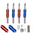 MANLINGDA 1/4 Solder Type Audio Connector Plug TRS Stereo Jack 4PCS
