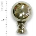 thumbnail image 2 of Royal Designs, Inc. Large Ball Lamp Finial for Lamp Shade, F-104SL-1, Polished Silver, Single, 2 of 3