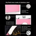 thumbnail image 4 of Gift Boxed Set: 8oz Pink Hip Flask for Women - Stainless Steel with Girl PU Leather, Funnel, and 4 Cups Drinkware Stylish, 4 of 7
