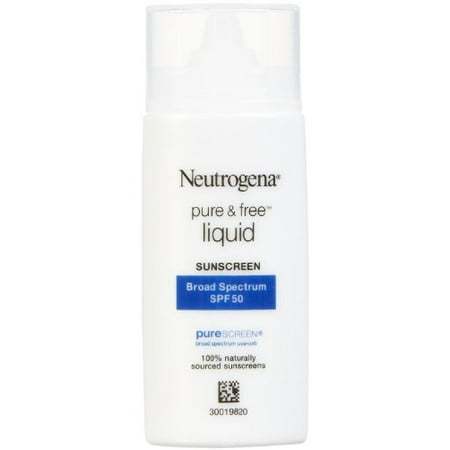Liquid Sunscreen - 2 Pack - Neutrogena Pure & Free Liquid Sunscreen SPF 50 1.4oz Each