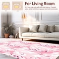 thumbnail image 2 of ODIKA 5'x7' Machine Washable Non-Slip Area Rug, Serene Marble Effect Indoor High Traffic Rug, Pink, 393232, 2 of 7