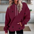 thumbnail image 2 of Bovemsi Sweatshirt for Women Oversized Lightweight Puff Pullover Tops Long Sleeve Casual Fall Winter Clothes Comfort Hoodie, 2 of 9