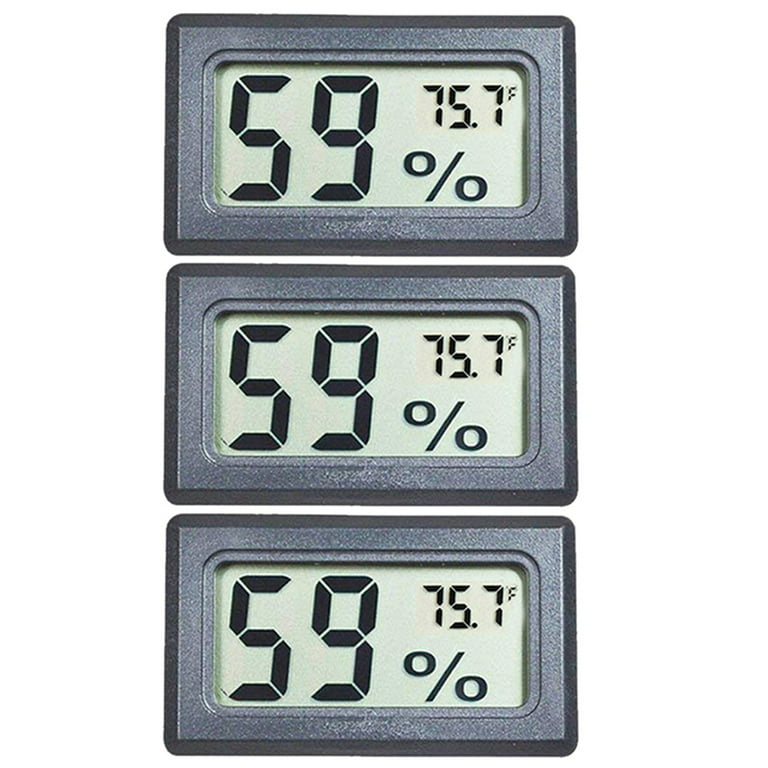 Elbourn 3-Pack Long Wall Hanging Thermometer Humidity Meter Indoor