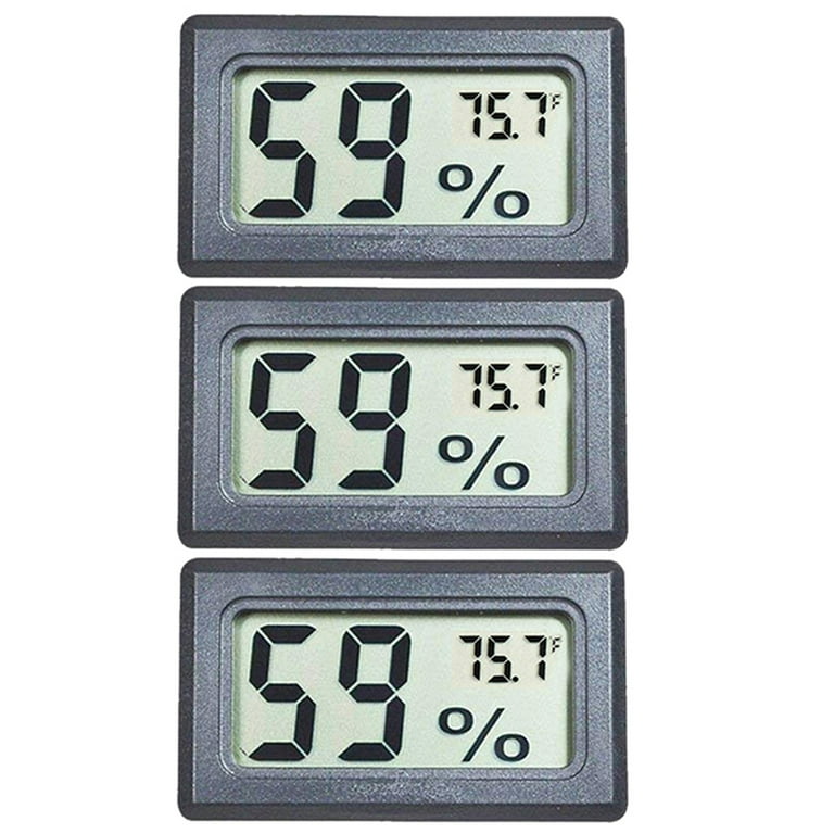 Elbourn 3-Pack Long Wall Hanging Thermometer Humidity Meter Indoor