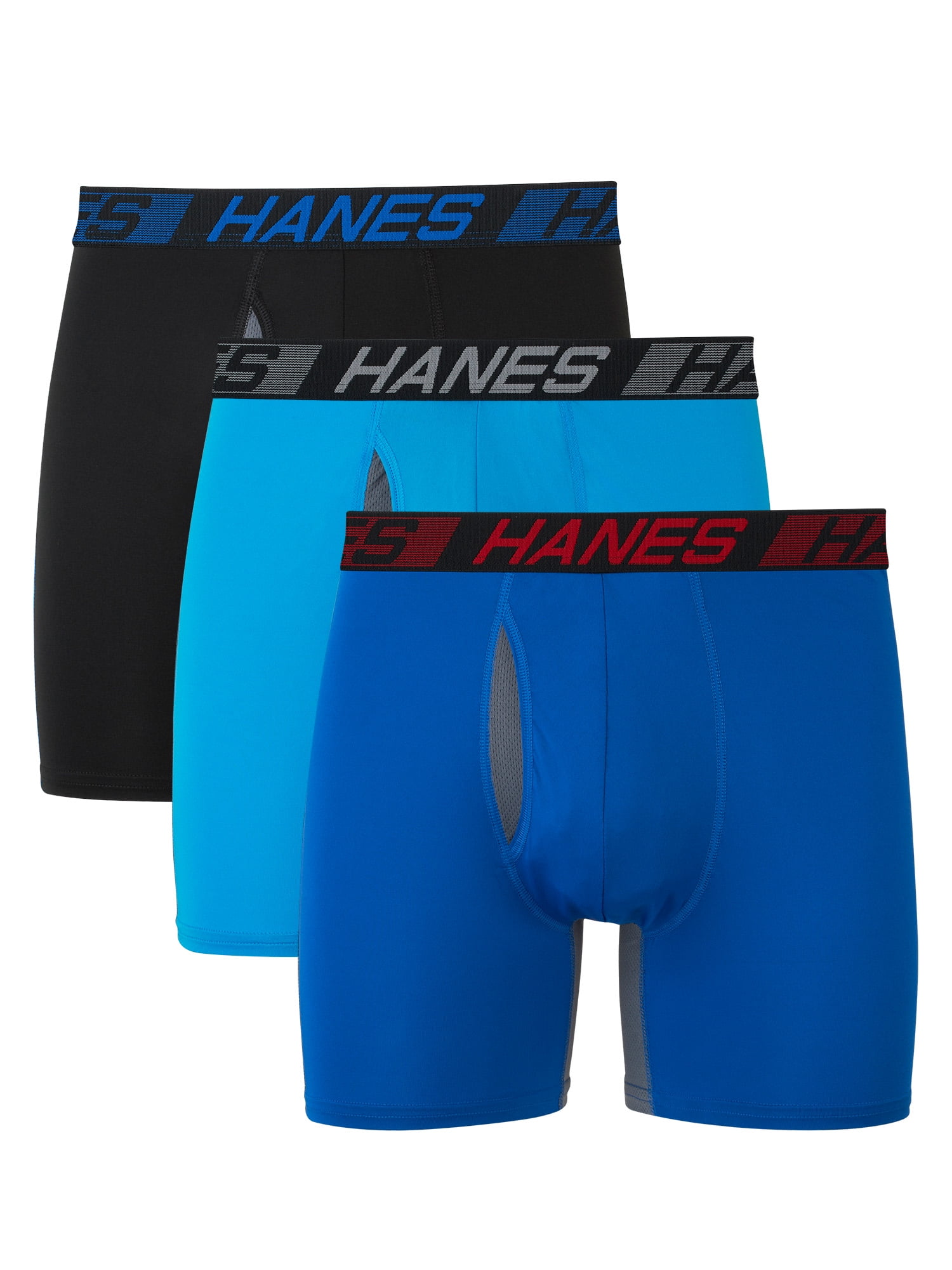 Hanes Men's X-Temp Total Support Pouch Boxer Briefs with Utility Pocket ...
