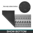 thumbnail image 6 of Black Geometric Triangle Striped Pattern Kitchen Rugs Sets Of 2,Anti Fatigue Kitchen Mat Rugs Non Slip Washable,Decorative Kitchen Floor Mats for Kitchen,Sink,Laundry,17"x30"+17"x47", 6 of 7