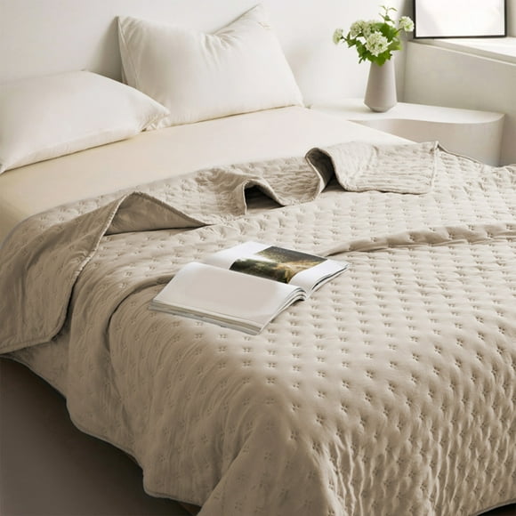 HOARBOEG Summer Cooler Quilt for Hot Sleepers and Night Sweats Ice Blanket for Sleeping Cooler Comforter Double Sided Cold Effect Blanket Cooler Fiber Ice Blanket Cozy Clearance