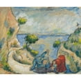 thumbnail image 2 of Paul Cézanne 17x15 Gold Ornate Wood Frame and Double Matted Museum Art Print Titled - The Murder in the Ravine (circa 1874-75), 2 of 4